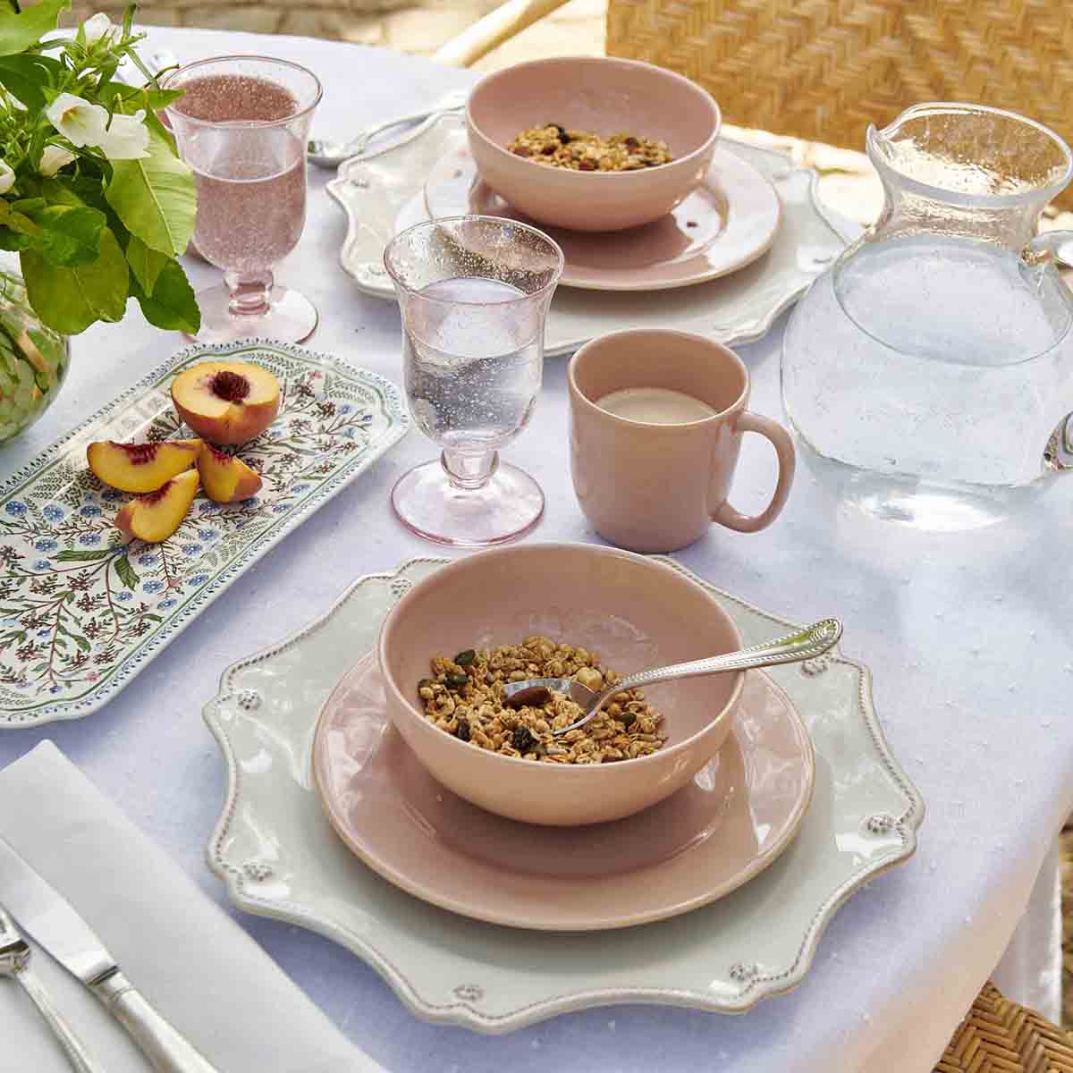 Decorative Blush Pink Ceramic Coffee Mug - Image 3