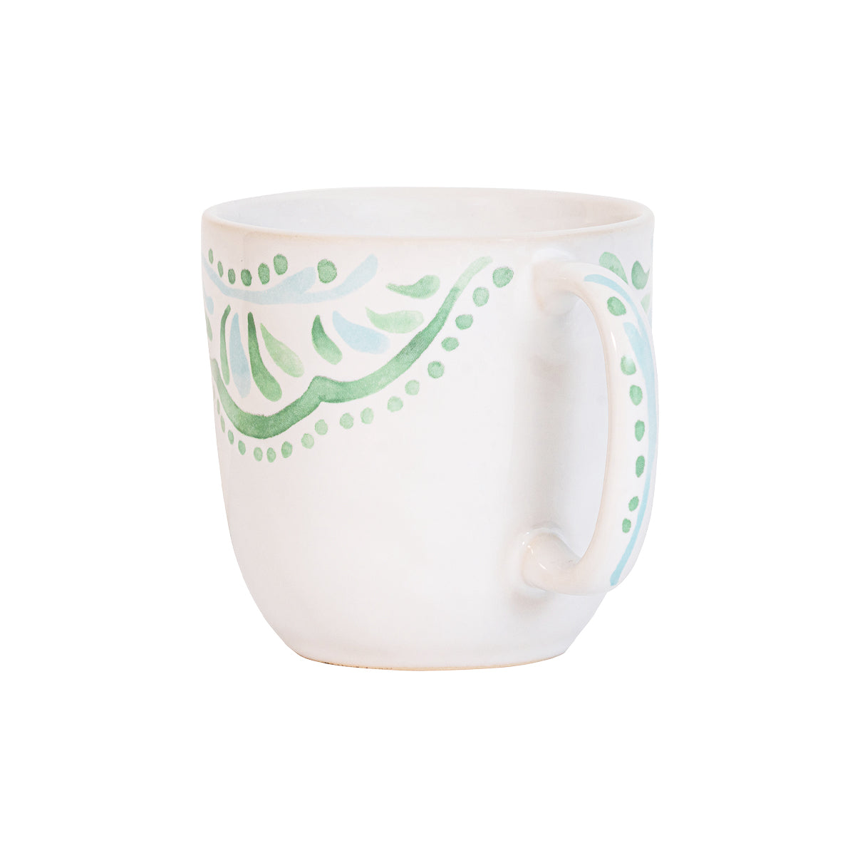 Decorative Sage Green Ceramic Coffee Mug - Image 2