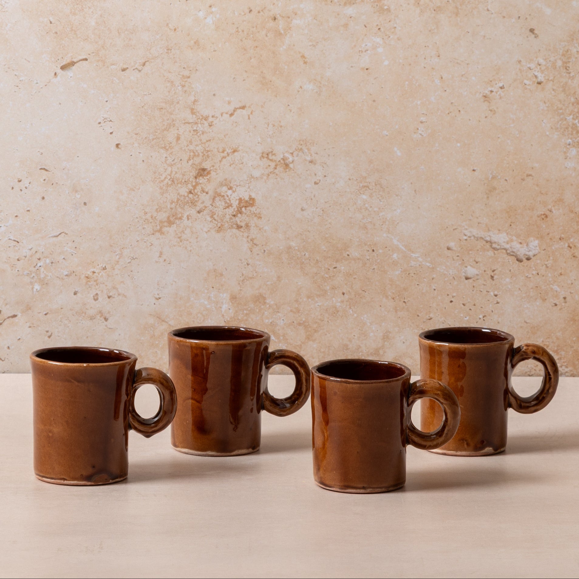Handcrafted Brown Glazed Straight Espresso Cup