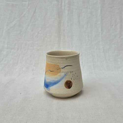 Textured Ceramic Tumbler with Optional Dot Detail