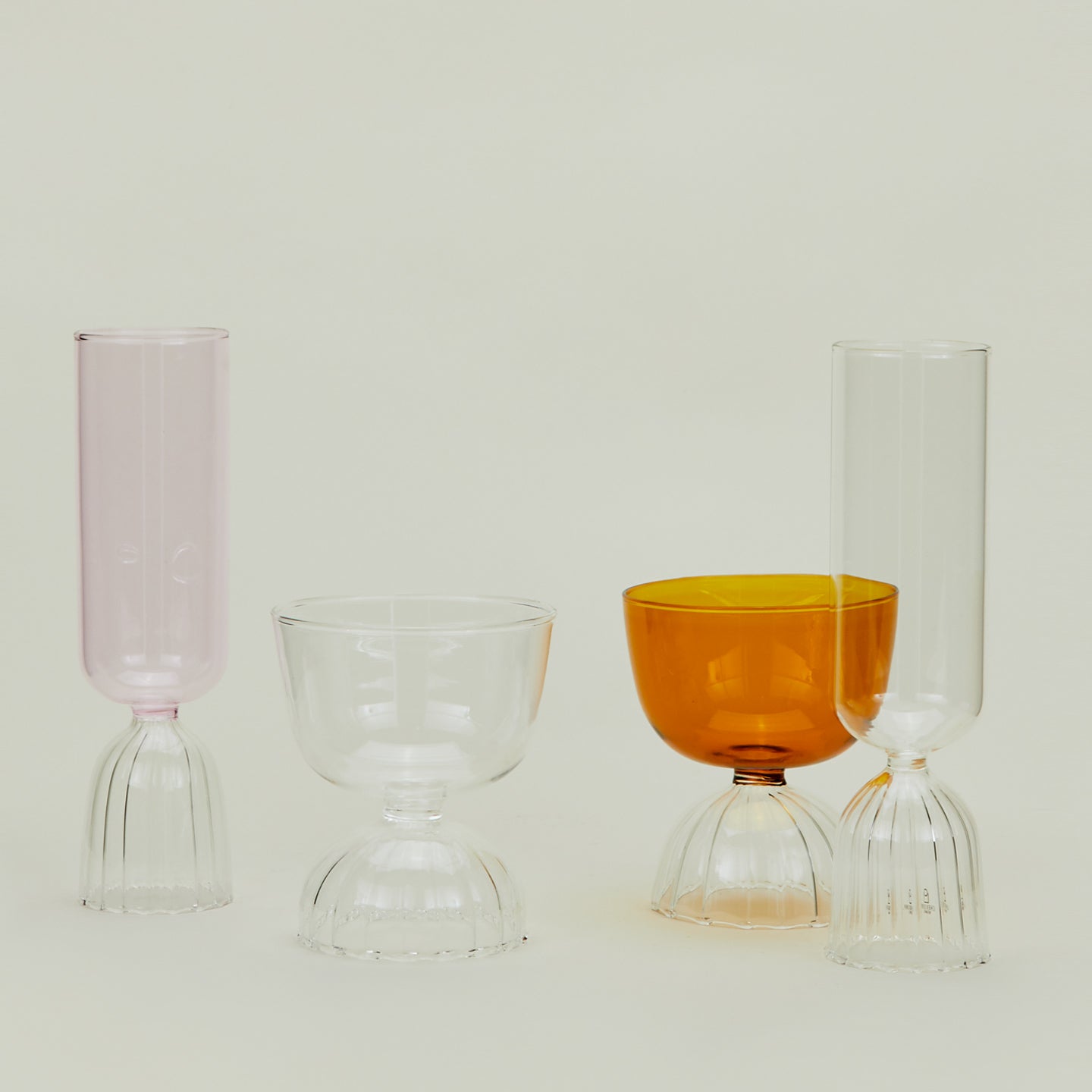Sculpted Clear Champagne Flute - Image 4