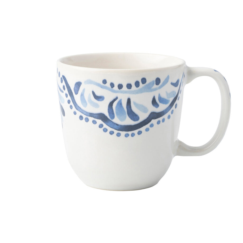 Charming Indigo Blue Ceramic Coffee Mug