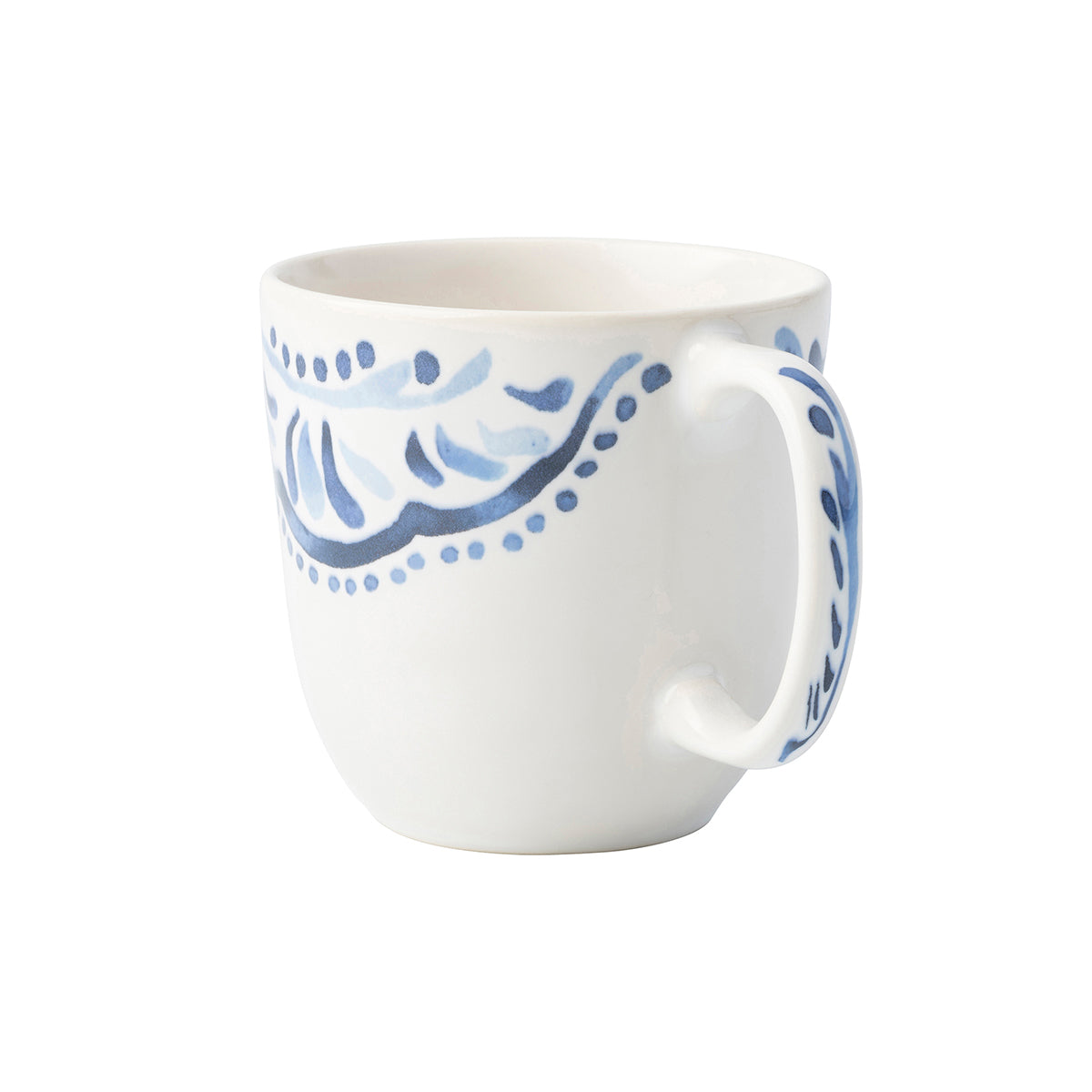 Charming Indigo Blue Ceramic Coffee Mug - Image 2