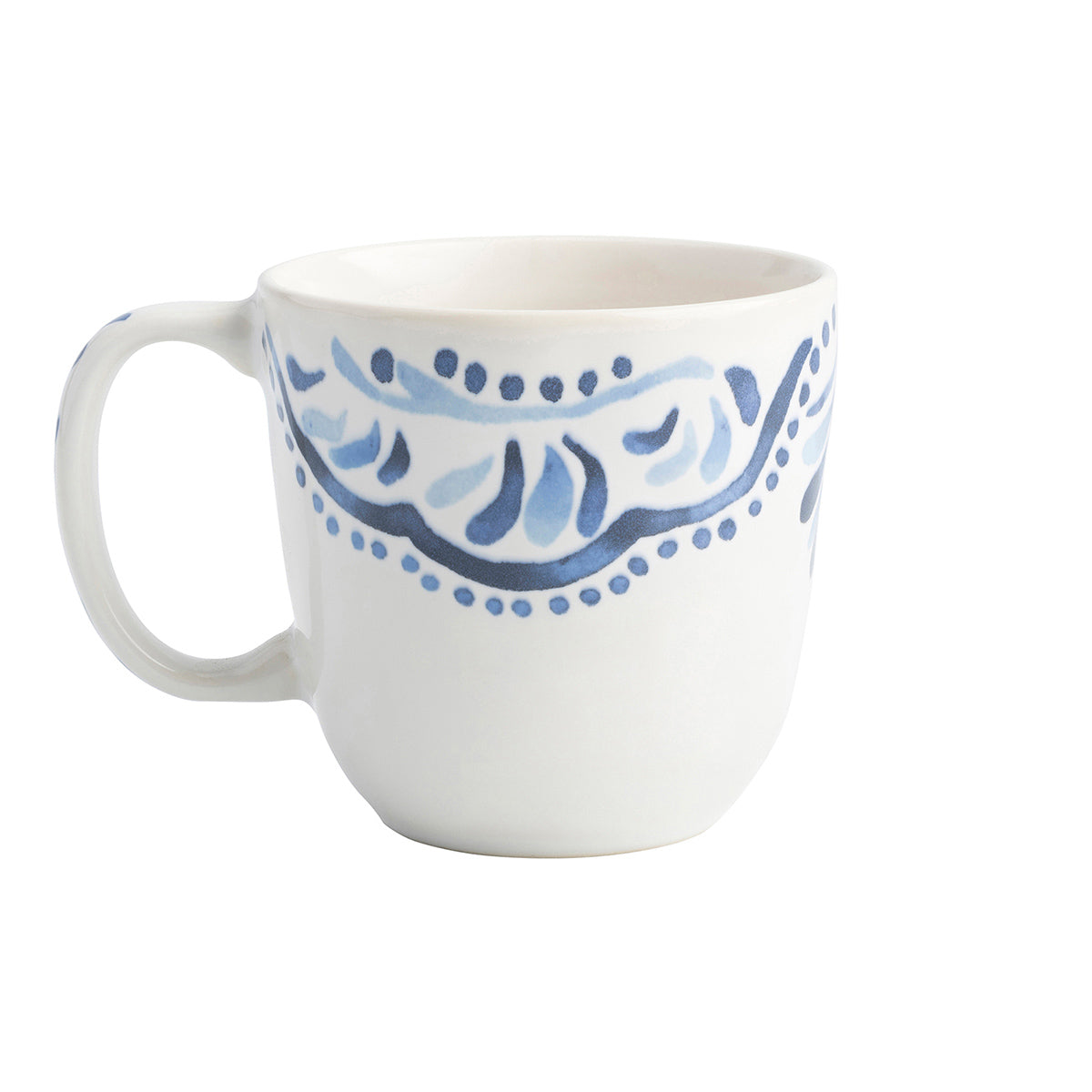 Charming Indigo Blue Ceramic Coffee Mug - Image 3