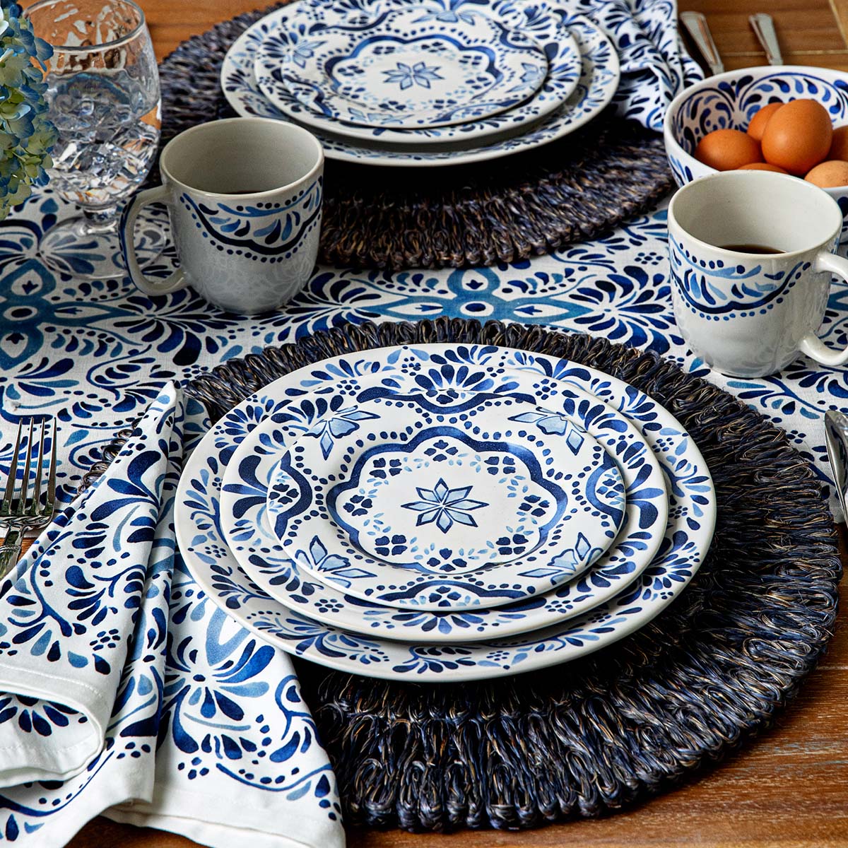 Charming Indigo Blue Ceramic Coffee Mug - Image 5