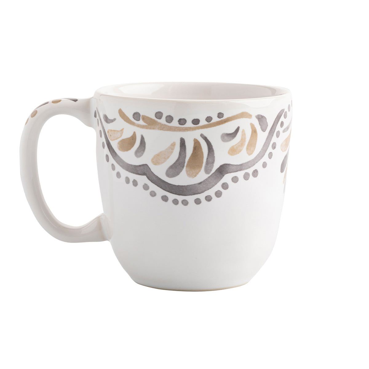 Modern Sand Beige Ceramic Coffee Mug - Image 3