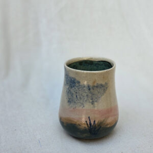 Simple Curve Ceramic Tumbler with Balanced Shape