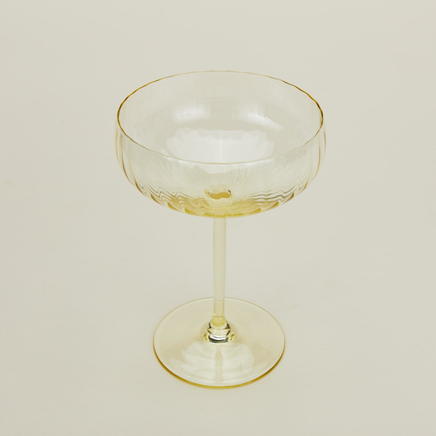 Amber Ribbed Cocktail Coupe Set - Image 4