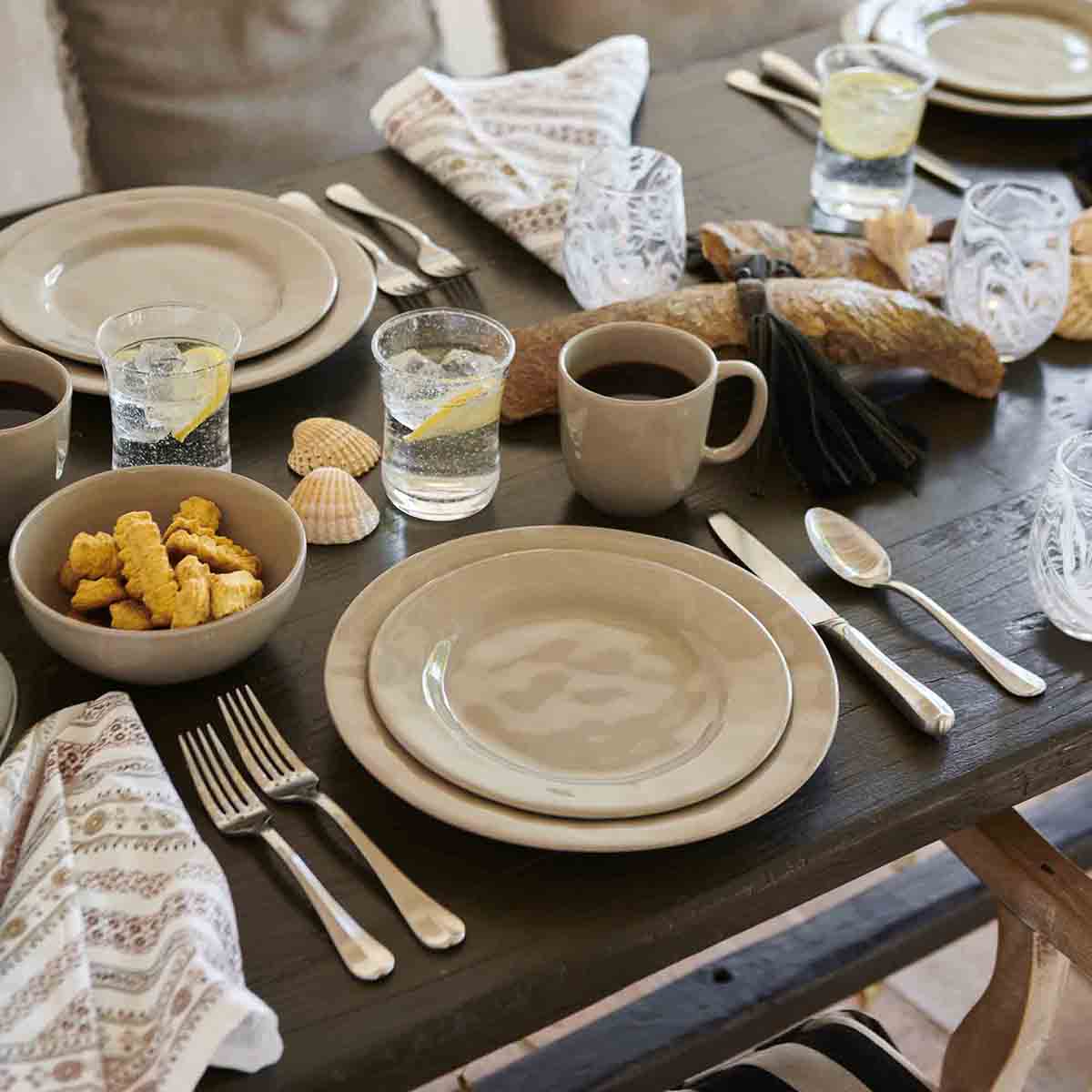 Elegant Taupe Ceramic Coffee Mug - Image 5
