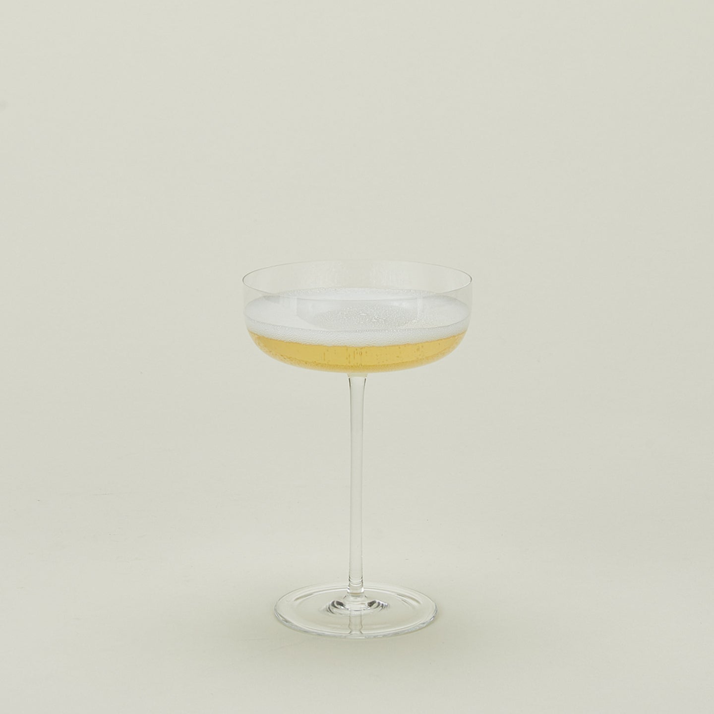 Faceted Champagne Coupe Glass