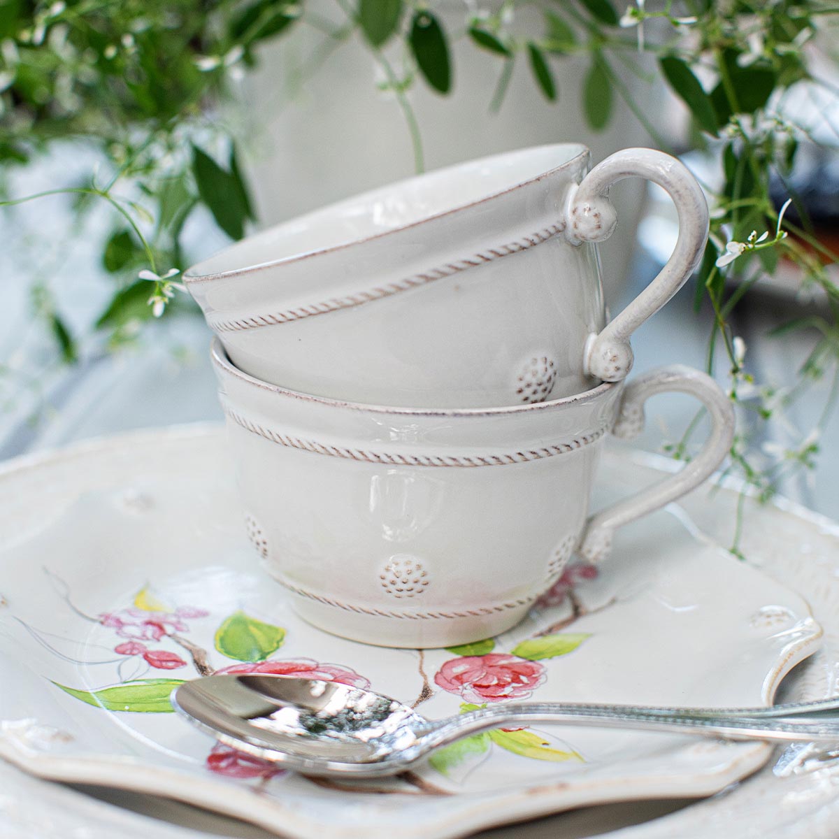 Artisan Everyday White Ceramic Teacup - Image 3