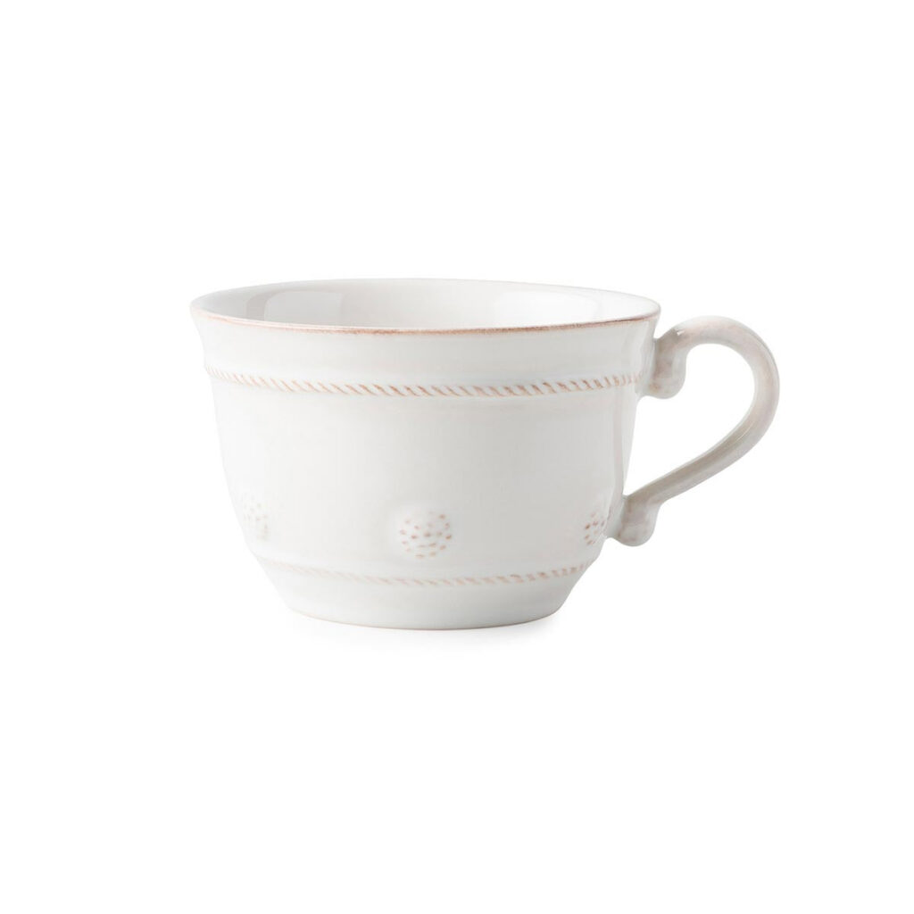 Artisan Everyday White Ceramic Teacup