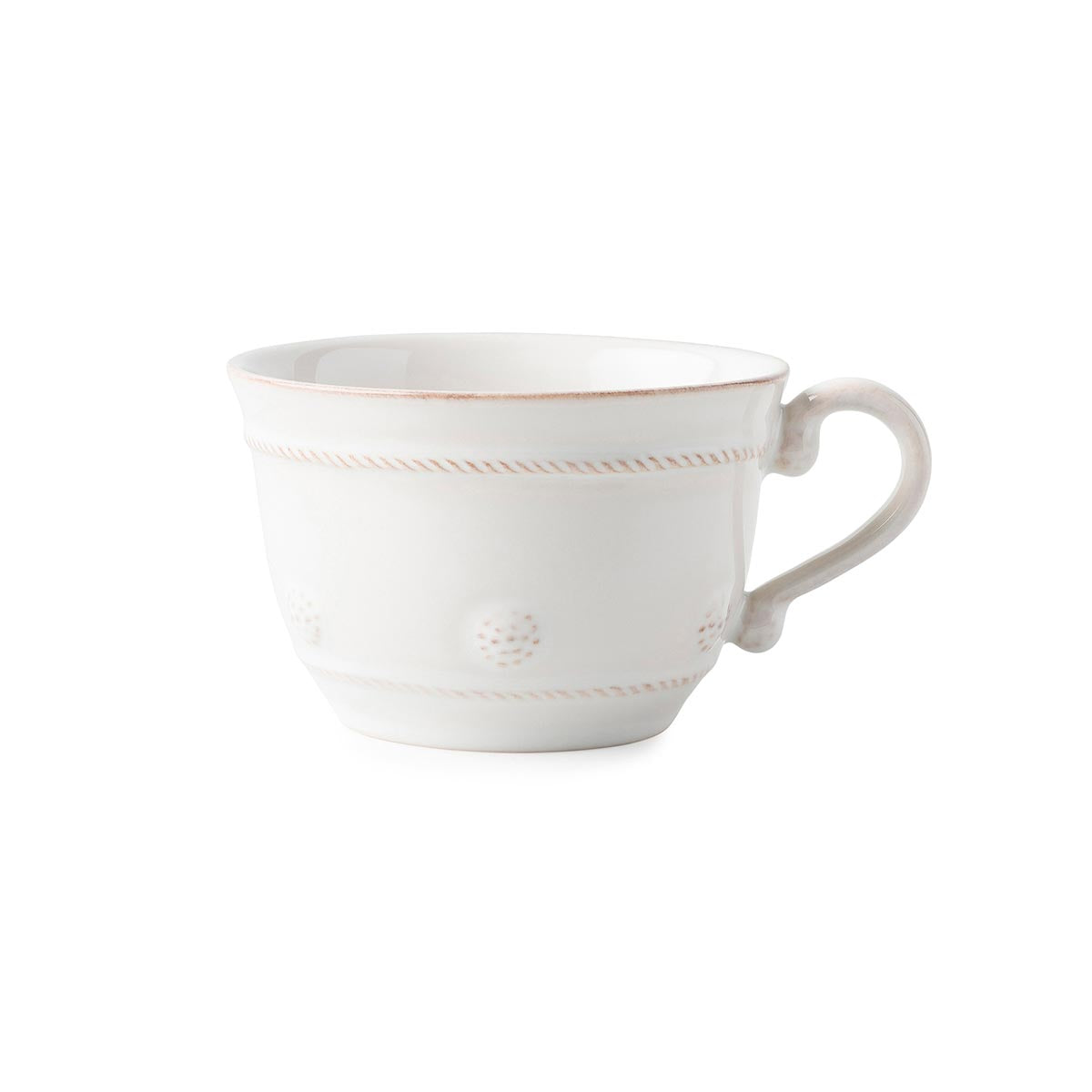 Artisan Everyday White Ceramic Teacup