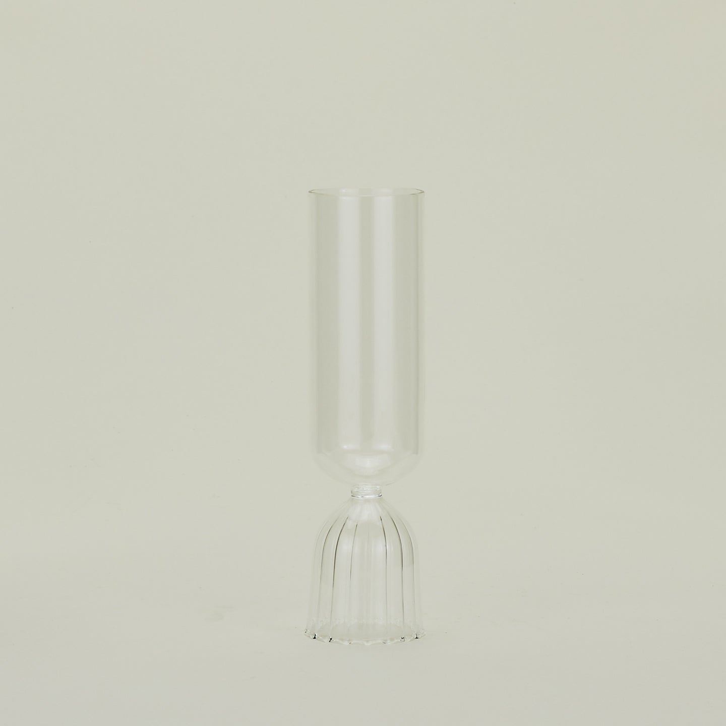Sculpted Clear Champagne Flute - Image 2