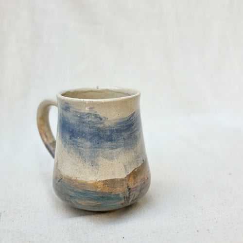 Organic Ceramic Mug with Smooth Balanced Shape