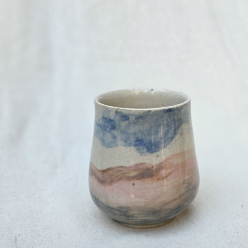 Quiet Form Ceramic Tumbler with Tapered Sides