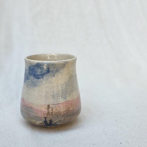 Natural Shape Ceramic Tumbler with Smooth Rim