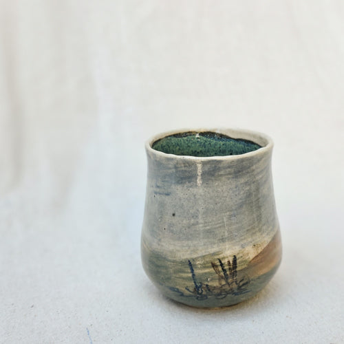 Smooth Sided Ceramic Tumbler with Gentle Taper